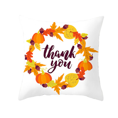 

〖Follure〗Fall Halloween Pumpkin Pillow Case Waist Throw Cushion Cover Sofa Home Decor