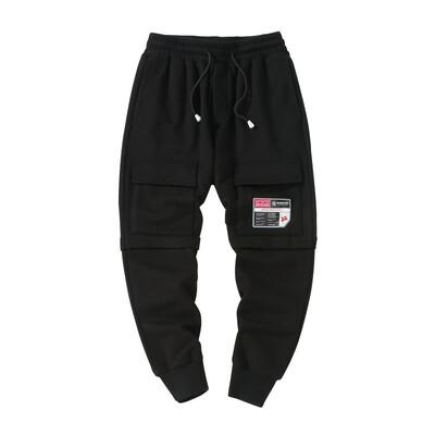 

ZHUO DENG NU Mens overalls Loose harem pants