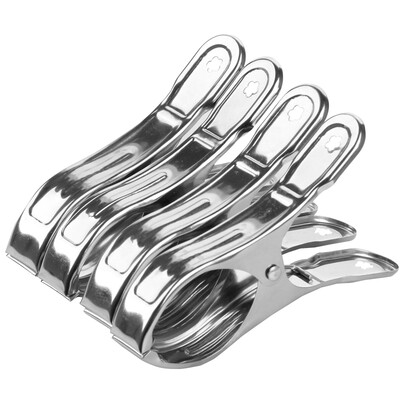 

Additives stainless steel large quilt big clip windproof clip clothes clothespins quilt clothes hanger clip 12cm 4 Pack WG-1305