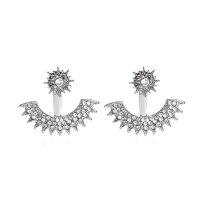 

1Pair Women Dual-Use Starry Multi-Angle Full Of Sun Flower Earrings Jewelry