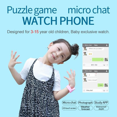 

DS62 Children Smart Watch Phone Camera Touch Screen SOS Call GPS Finder