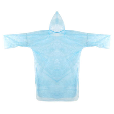 

Unisex Plastic Disposable Hood Raincoat Waterproof Travel Camping Rain Coat