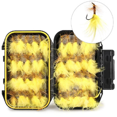 

40pcs Fishing Flies Fly Fishing Hooks Flies Lures with Tackle Box