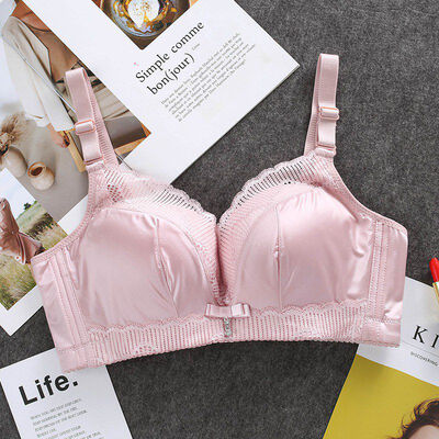 

Women Sleamless Thin Bras Summer Girl Sexy Ice Silk Bra Comfortable Gathered Underwear