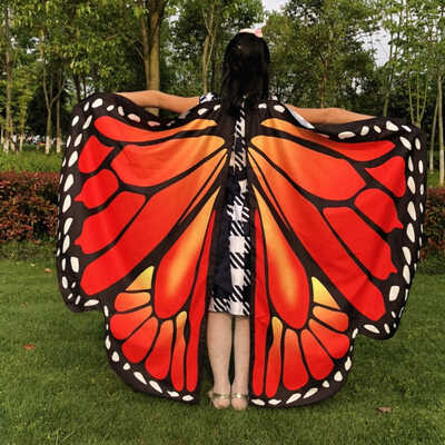 

New Hot Halloween Butterfly Wings Type Cloak Children Cloak Party Decoration Cute Butterfly Cloak Festive Party Supplies