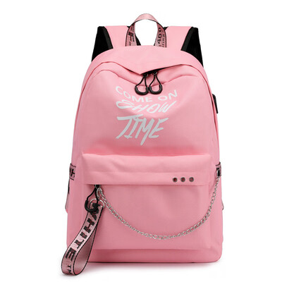 

Casual backpack charging bag luminous couple backpack