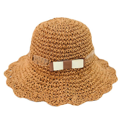 

Cute Toddler Baby Straw Sun Hat Summer Outdoor Beach Holiday Bucket Caps