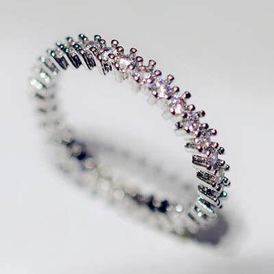 

Simple Zircon Micro-inlay Ring Forefinger Joint Ring Hypoallergenic Jewelry
