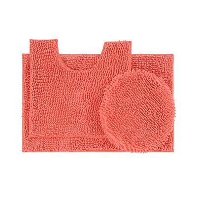 

3Pcs Microfiber Bath Rugs Chenille Plush Floor Mat Carpet Soft Indoor Washable Bathroom Floor Mat Dining Room Home Bedroom Carpet