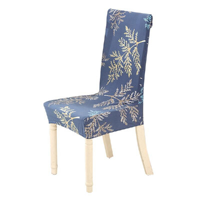 

Printed Chair Cover Soft Milk Silk Home Seat Protector Stretch Anti Dust