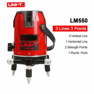 

UNI-T LM520 LM520G LM530 LM530G LM550 LM550G 360 degree Self- leveling Cross Laser Level Red&green 235Lines