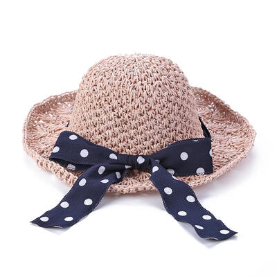 

Toddler Breathable Straw Hat Summer Sun Cap Princess Hats Bowknot Flower
