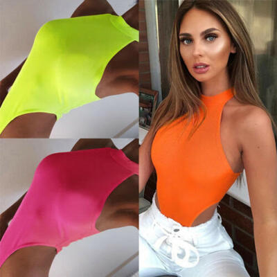 

Womens Sexy Unlined Thong Swimsuit Bodysuit One-piece Swimwear Leotard Dancewear