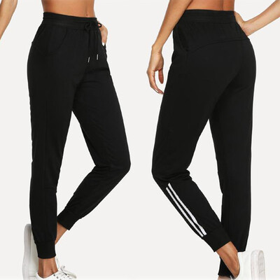 

Starmoon Women Pants Color Block Casual Tie Waist Yoga Jogger Pants