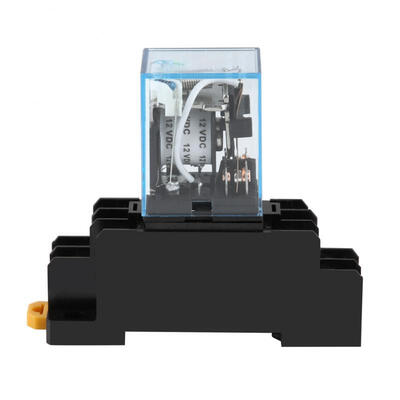 

Greensen 12V DC Coil Power Relay LY2NJ DPDT 8 Pin HH62P With Socket Base