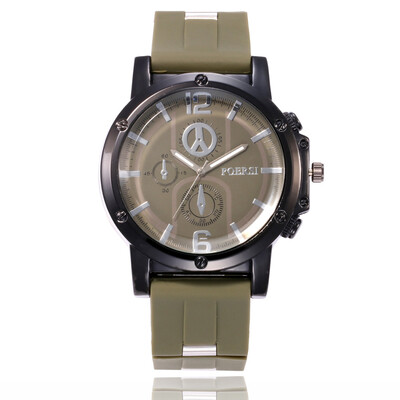 

Casual fashion silicone watch mens sports quartz wrist