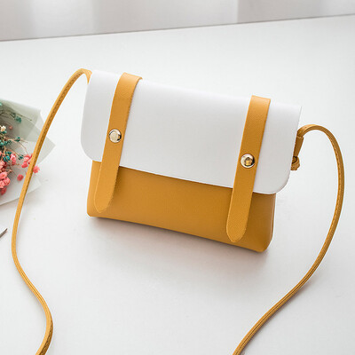 

Tailored Fashion Womens Contrast Color Buckle Chain Shoulder Bag Messenger Bag