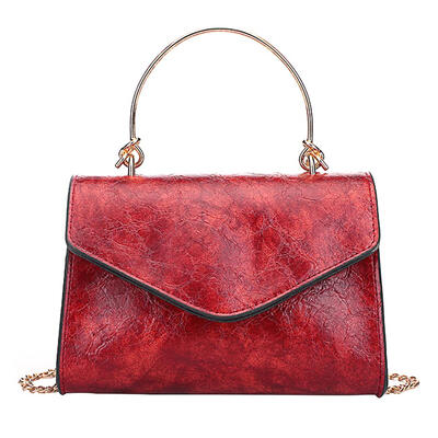 

Chain Shoulder Messenger Handbags Leather Women Solid Color Crossbody Bags