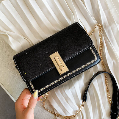 

Foreign temperament Korean version of Baitao Fashion Square Bag Single Shoulder Slant Chain