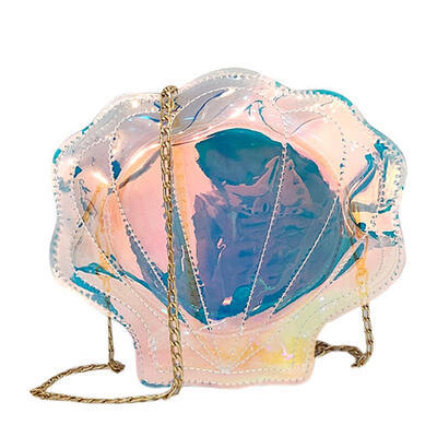 

Fashion PVC Laser Shoulder Bag Purse Shell Women Mini Chain Crossbody Bag