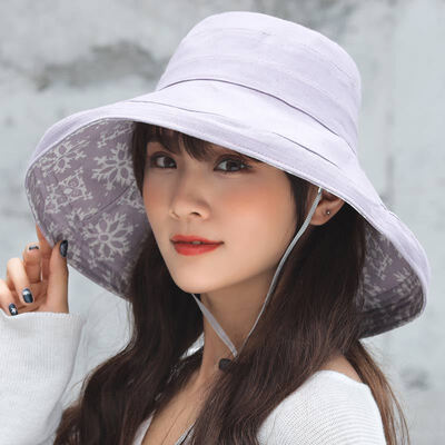 

Spring&Autumn Joker Sun visor Hat Korean version of UV visor Hat womens large brim Hat fisherman Hat