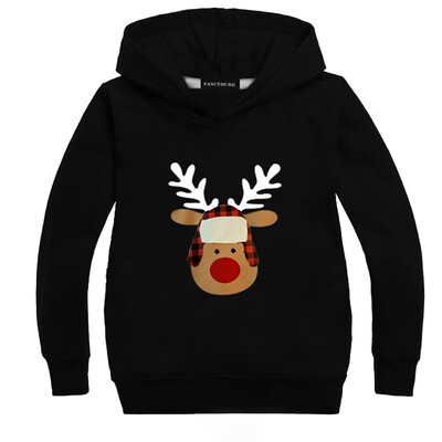 

Yeleo Trosetry Kids Merry Christmas Santa Claus Hoodie Xmas Tree Pullover Sweater