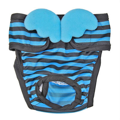 

Dogs Striped Physiological Pants Female Dog Menstruation Underwear Briefs