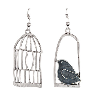 

Creative Bird Cage Alloy Pendant Women Hook Drop Dangle Earrings Jewelry Gift