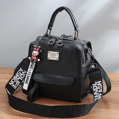 

Baggage womens fashion use four-purpose texture shoulder backpack soft large-capacity handbag Korean version oblique Bag