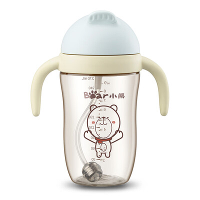 

Bear sippy cup baby gravity ball learning cup leak-proof shatter-resistant children cup water bottle baby drinking cup 270mlMW-C0005 sweet lemon yellow