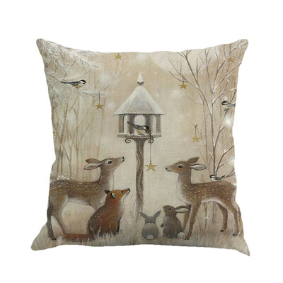 

Tailored Christmas Printing Dyeing Sofa Bed Home Decor Pillow Cover Cushion Cover A