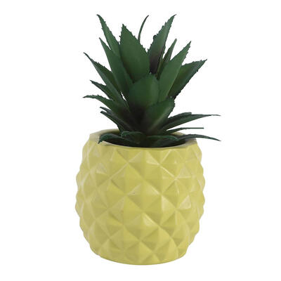

Pineapple-shaped Resin Plastic Flower Pots Planters Home Office Decor Craft