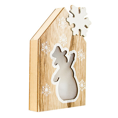 

Siaonvr Wooden Santa ClausSnowman Lamp Ornament Home Christmas Party Table Decor