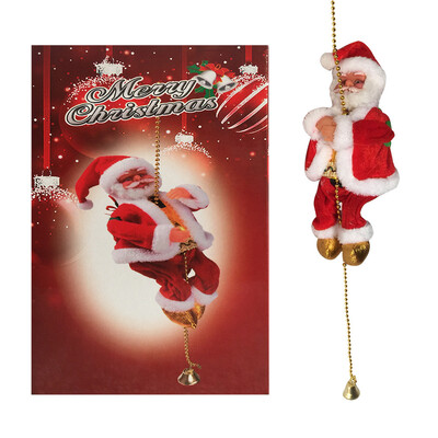

〖Follure〗Electric Climbing Ladder Santa Claus Christmas Figurine Ornament Gifts
