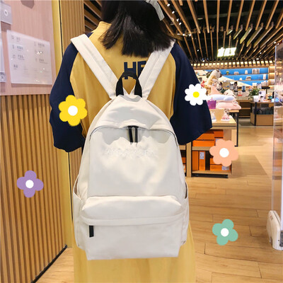 

Ins Wind Bag Female Korean High School Students Campus Simple Joker Sensational bf Backpack Backpack