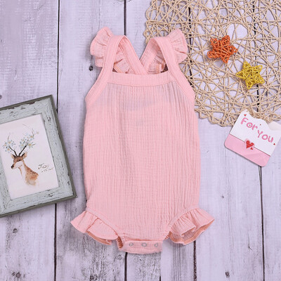 

Toddler Baby Kids Girls Sleeveless Dot Print Ribbons Romper Jumpsuit Clothes