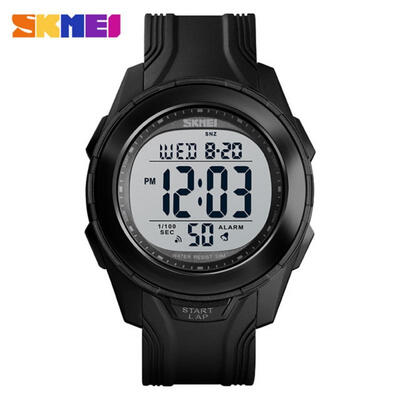

Skmei 1503 Plastic Material Sport Black Watches Men Digital Wrist Waterproof Trending Product 2019