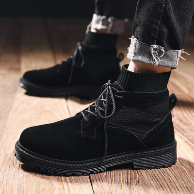 

Joker Martin boots mens British trend wild outdoor high help Martin shoes mens desert tooling boots