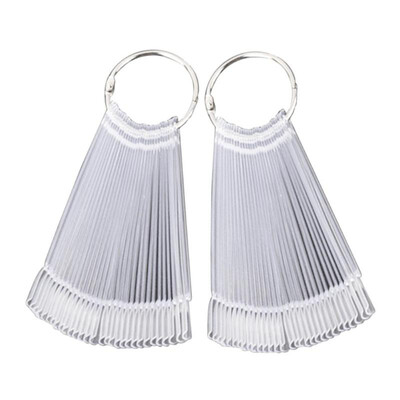 

100 False Display Nail Art Fan Wheel Polish Practice Tip Stick Design Decor