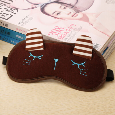 

Animal childrens eye mask sleep shading breathable cartoon cute sleeping male student hot compress ice to send ice bag earplugs