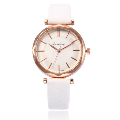 

Korean version of the female student belt watch simple scale is not
