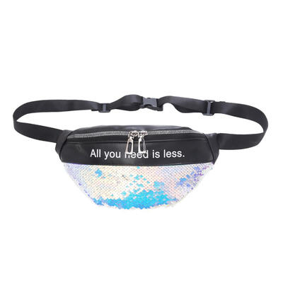 

Sequins Fanny Packs Waist Bags Women Chest Pouch Shoulder Bum Belt Bags