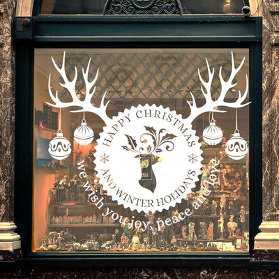 

〖Follure〗Merry Christmas Removable Wall Sticker Home Christmas Xmas Decor