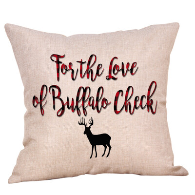 

Tailored Christmas Pillow Case Glitter Cotton Linen Sofa Throw Cushion Cover Home Decor