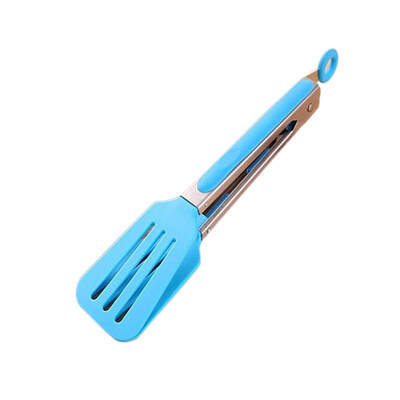 

Kitchen Cooking Salad Serving BBQ Tongs Stainless Steel Utensil Handle Clamp