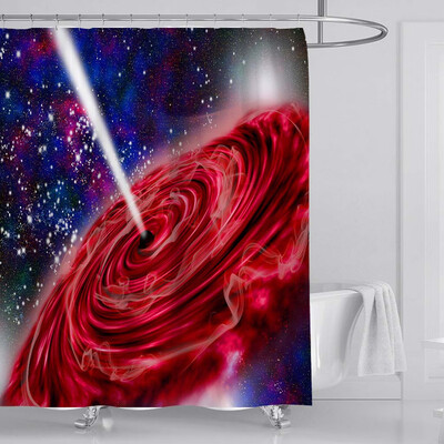 

〖Follure〗New Waterproof Shower Curtain with 12 Hooks 3D Printed Bathroom Polyester