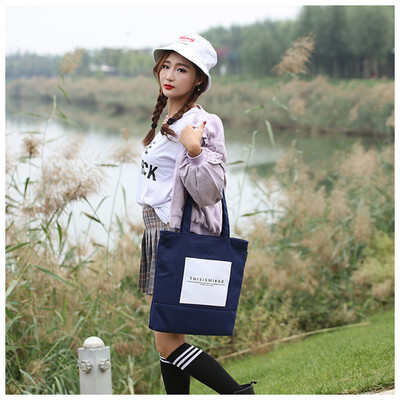 

Tailored Womens Leisure Letter Canvas Bags Shoulder Bag Tote Zipper Bag BG