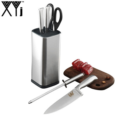 

XYj 8" inch Knife Holder Sharpener Bar Kitchen Scissor Kitchen Knives Stainless Steel Knife Multifunction
