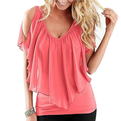 

Strapless V-neck Pleated Tops