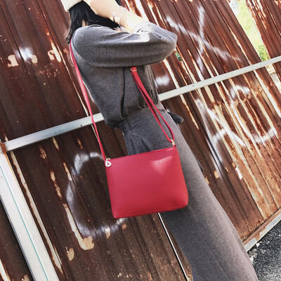 

Tailored Fashion Women Lichee Pattern Crossbody Bag Shoulder Bag Coin Bag Phone Bag Black